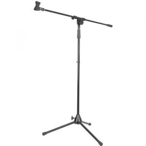 Image de Skytec MS10 - Pied de microphone noir avec support de microphone