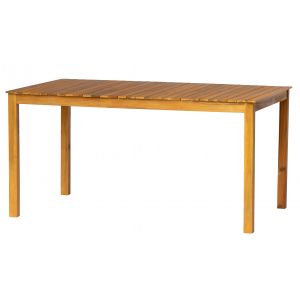 Image de Table &agrave; manger int&eacute;rieur ext&eacute;rieur 6 personnes Marron en acacia