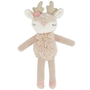 Bieco Peluche cerf Ella bébé avec hochet | mignon doudou bébé | aide au sommeil | hochet doudou pour bébé peluche bébé biche