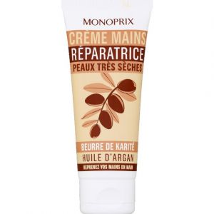 Monoprix Cr&egrave;me mains r&eacute;paratrice peaux tr&egrave;s s&egrave;ches
