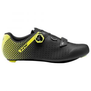 Northwave Core Plus 2 Shoes Men, black/yellow fluo EU 47 Chaussures route à cales