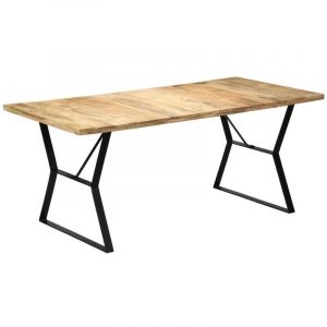 Image de VidaXL Table de salle ? manger 140x80x76 cm Bois de manguier massif