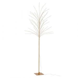 Arbre Déco Led en Métal Dénudé 180cm Or