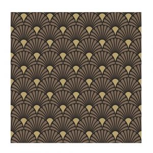 Ambiente 20 serviettes papier art déco 33cm noir 13313730