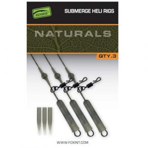 Fox Émerillon carpe Submerged Heli Rigs (x3)
