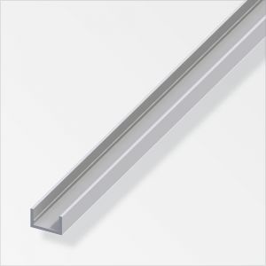U 10x19.5x1.5 alu argent 1m