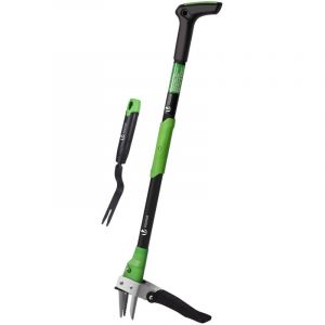 Desherbeur manuel avec Fourchette &agrave; main Extracteur de mauvaises herbes longue manche 100 cm