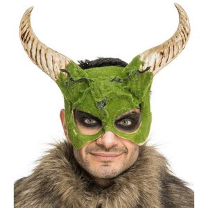 Ruedelafete Masque Bête à Cornes effet mousse