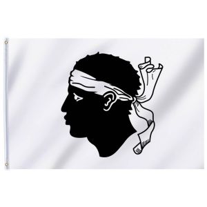 Chaks Drapeau supporter Corse 150 x 90 cm - Couleur Noir