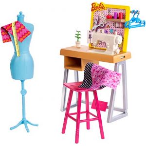 Mattel Coffret Atelier de Mode avec accessoires de création - Accessoires Poupée