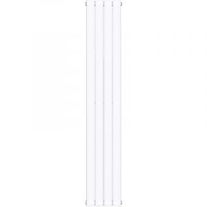 Image de Sogood - Radiateur pour Chauffage Central Radiateur à Eau Chaude Design Vertical Panneau Monocouche Blanc 180x31cm - Blanc