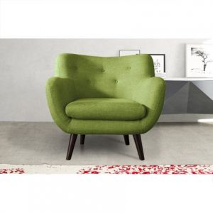 M&S Fauteuil en tissu vert - ALPHA