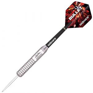 Unicorn Bullet Stainless Steel Gary Anderson Fléchettes Homme, Noir, 25 g