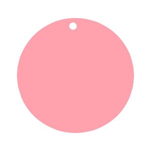 Ruedelafete Sachet de 10 Marque places Ronds, Rose