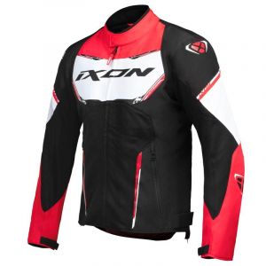 Ixon Blouson textile Striker Air WP noir/blanc/rouge- XS