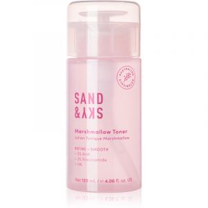 Sand & Sky The Essentials Marshmallow Toner lotion tonique exfoliante douce pour restaurer la surface de la peau 120 ml