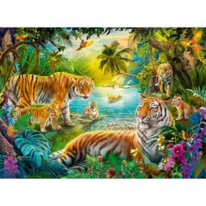 Ravensburger Puzzle 500 pièces : Tigres dans l'oasis