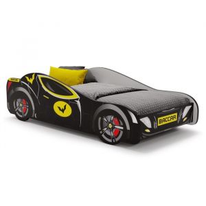 Lit simple Batmobile 160x80 noir