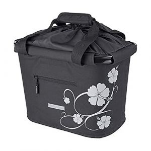 Blue Bird De Lux / 63358B Panier avant pour v&eacute;lo Syst&egrave;me Quick Clip Noir/blanc Capacit&eacute; 20 l