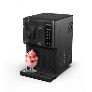 Klarstein Sorbetière turbine sorbetière à glace 1,5 l avec écran tactile, réservoir isotherme 5 l, fonctions milkshake/smoothie et auto nettoyage,