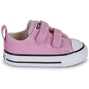 Converse Baskets basses enfant CHUCK TAYLOR ALL STAR EASY ON Rose - Taille 19,20,21,22,23,24,25,26