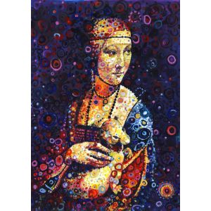 Grafika Puzzle Leonardo da Vinci: Lady with an Ermine, by Sally Rich