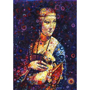 Grafika Puzzle Leonardo da Vinci: Lady with an Ermine, by Sally Rich