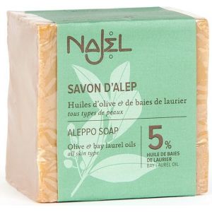 Najel Sapone di Aleppo con 5% Olio di Alloro - 190 g
