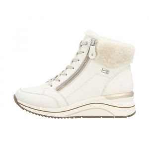 Remonte Basket Montante Cuir Castor - Blanc