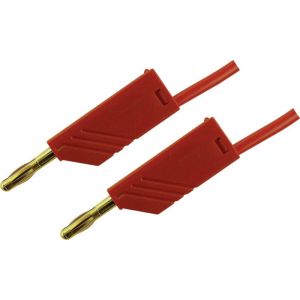SKS Hirschmann Cordon de mesure 934059701 [ Banane mâle 4 mm - Banane mâle 4 mm] rouge 0.25 m 1 pc(s)