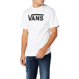 Vans T-shirt Classic (white/black) Homme Blanc, Taille XXL