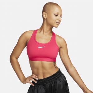 Image de Nike Brassière de sport rembourrée Swoosh Medium Support pour femme - Rouge - Taille XS - Female