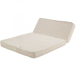 Image de Matelas Tres Ferme Pour tous BZ + Alese 140x200 x 10 cm avec 3 cm Memoire de Forme 60 Kgs/m3 + Mousse Haute densite 34 kg/m3 - Dim Assise 60 cm