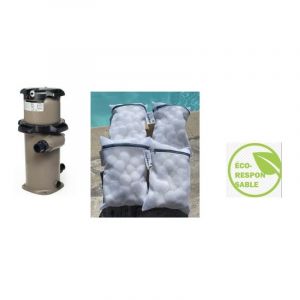 Cartouche easyballes pour filtre hayward xre 100/150 (lot de 4 sacs )