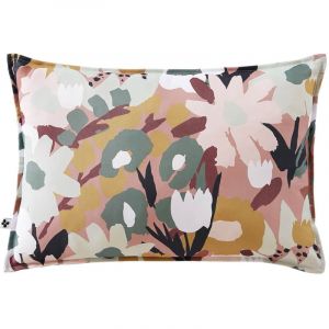CAMELIA - Coussin 45x60 D&eacute;houssable Tissu D&eacute;perlant Motif Fleuri - Altobuy