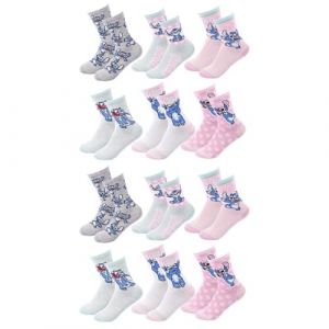 Chaussettes Fille Licence Pack De 12 Paires Surprise Pack 12 Lilo Et Stitch