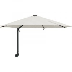 VidaXL Parasol Mural Avec Leds Sable 248 Cm