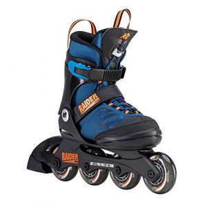 K2 Sports Roller Enfant Patins Raider Pro (Noir/Bleu/Orange)
