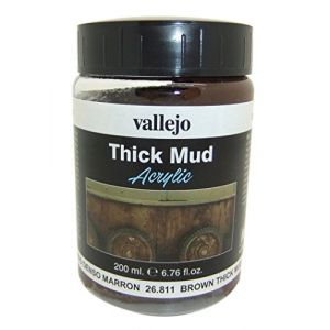 Vallejo 200 ml – effets aux intempéries Marron d'épaisseur de boue