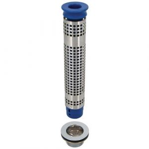 Bonde 70mm et tube de surverse avec filtre pour plonge prof 250mm