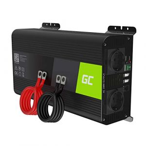 Green Cell 1000W/2000W Pur Sinus Convertisseur de Tension DC 12V AC 230V Power Inverter sinuso&iuml;dale, Onduleur Transformateur