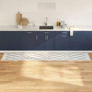 VidaXL Tapis De Cuisine Geometric G&eacute;om&eacute;trique 60 X 300 Cm Velours