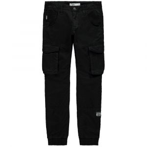 name it Les Pantalons Bamgo Regular Fitted Twill 13 Years Black