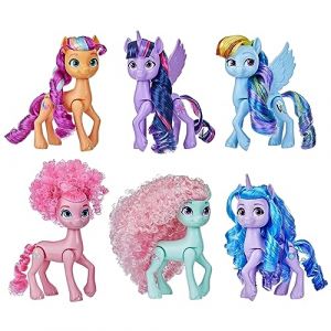 My little pony Amis Arc-en-Ciel, Coffret de 6 poneys de 14 cm, Jouets pour Filles et garçons, Jouets de Licorne