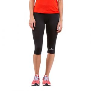 Ronhill Wmn's Capri Corsaire Core pour Femme, Noir/Blanc Brillant, S