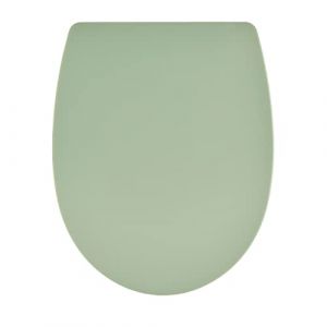 Wirquin 20724244 Abattant WC en thermoplastique Marbella forme U, vert sauge