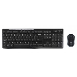 Logitech MK270 Wireless Combo - Ensemble clavier et souris - sans fil - 2.4 GHz - QWERTZ - Slovène/Croate - noir