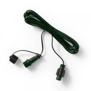 Kaemingk Connecteur rallonge c&acirc;ble vert 5 m 2 guirlandes syst&egrave;me LED Raccordable