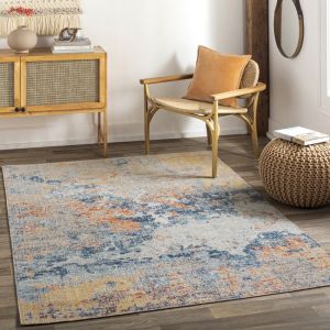 Tapis d'Ext&eacute;rieur/Int&eacute;rieur Jaune/Bleu 120x170