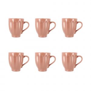 Image de Novastyl Lot de 6 mugs terracotta en fa&iuml;ence 28cl